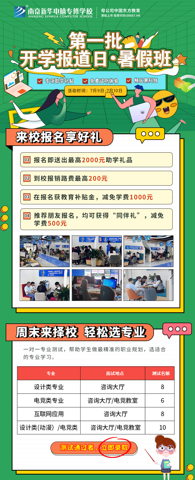 南京新華第一批開學報到日·暑假班開班啦！